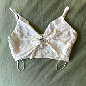 White crop top only worn once!